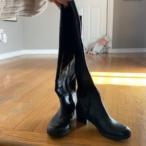 Comfy leather with elastic stretch back in west k we boot size 8